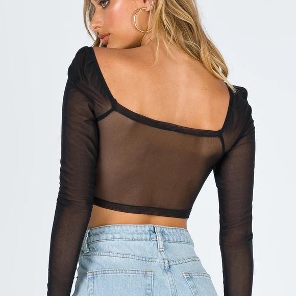 Princess Polly black corset top - Picture 2 of 5